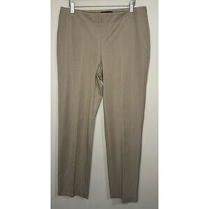 Talbots Heritage Dress Pants Women's Size 10 Tan Khaki Side Zip Flat Front